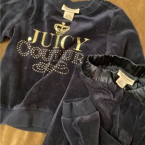 Juicy Couture Midnight Blue Velour Pants